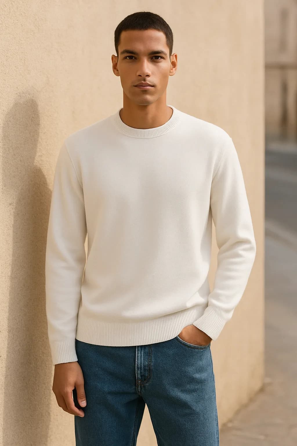 Regular Fit Graphic Print knitted jumper from the Knitwear edit.