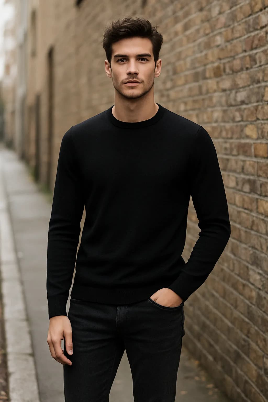 Slim Fit Plain knitted jumper from the Knitwear edit.