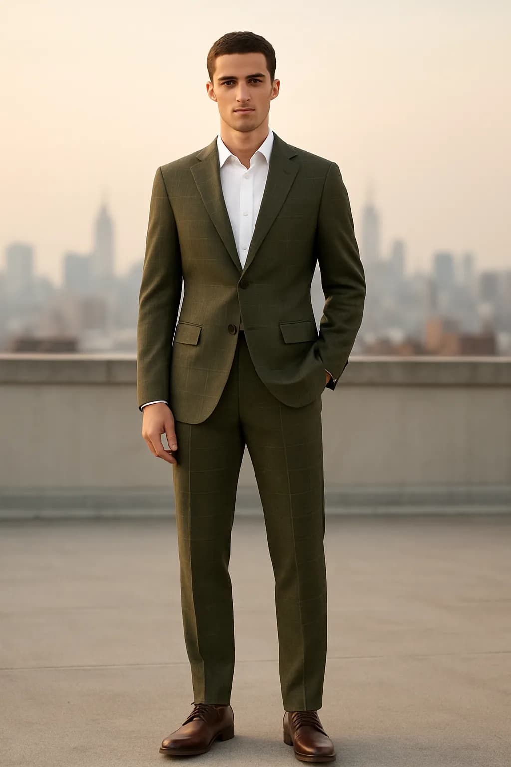 Regular Fit Windowpane suit from the Suits & Tailoring edit.