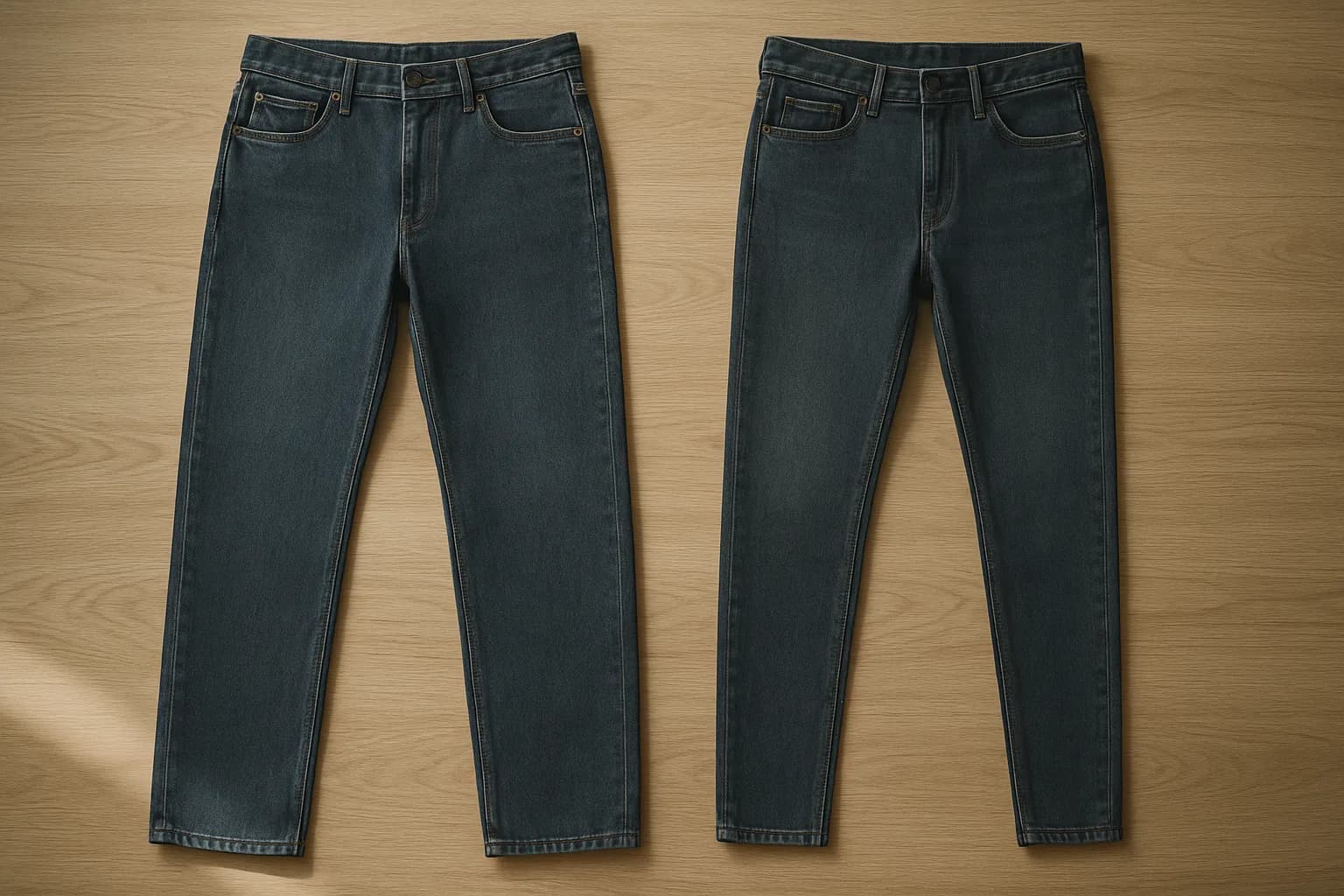 A practical take on straight leg vs skinny jeans for men: body-type advice, how hems work with trainers and boots, and why the move back to straight and tapered makes sense.