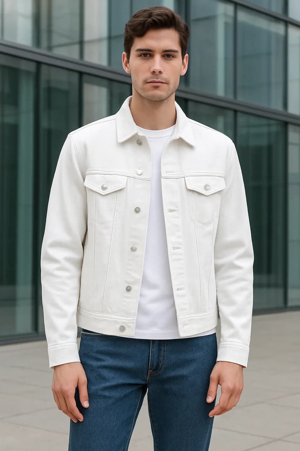 Regular Fit Graphic Print denim jacket from the Denim edit.