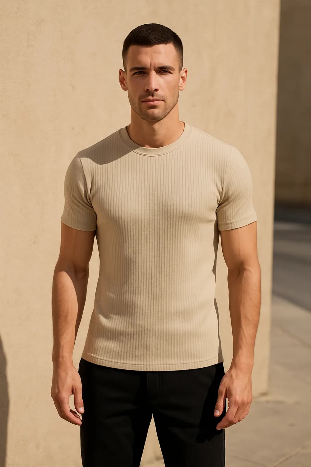 Muscle Fit Ribbed football shirt from the Football Shirts edit.