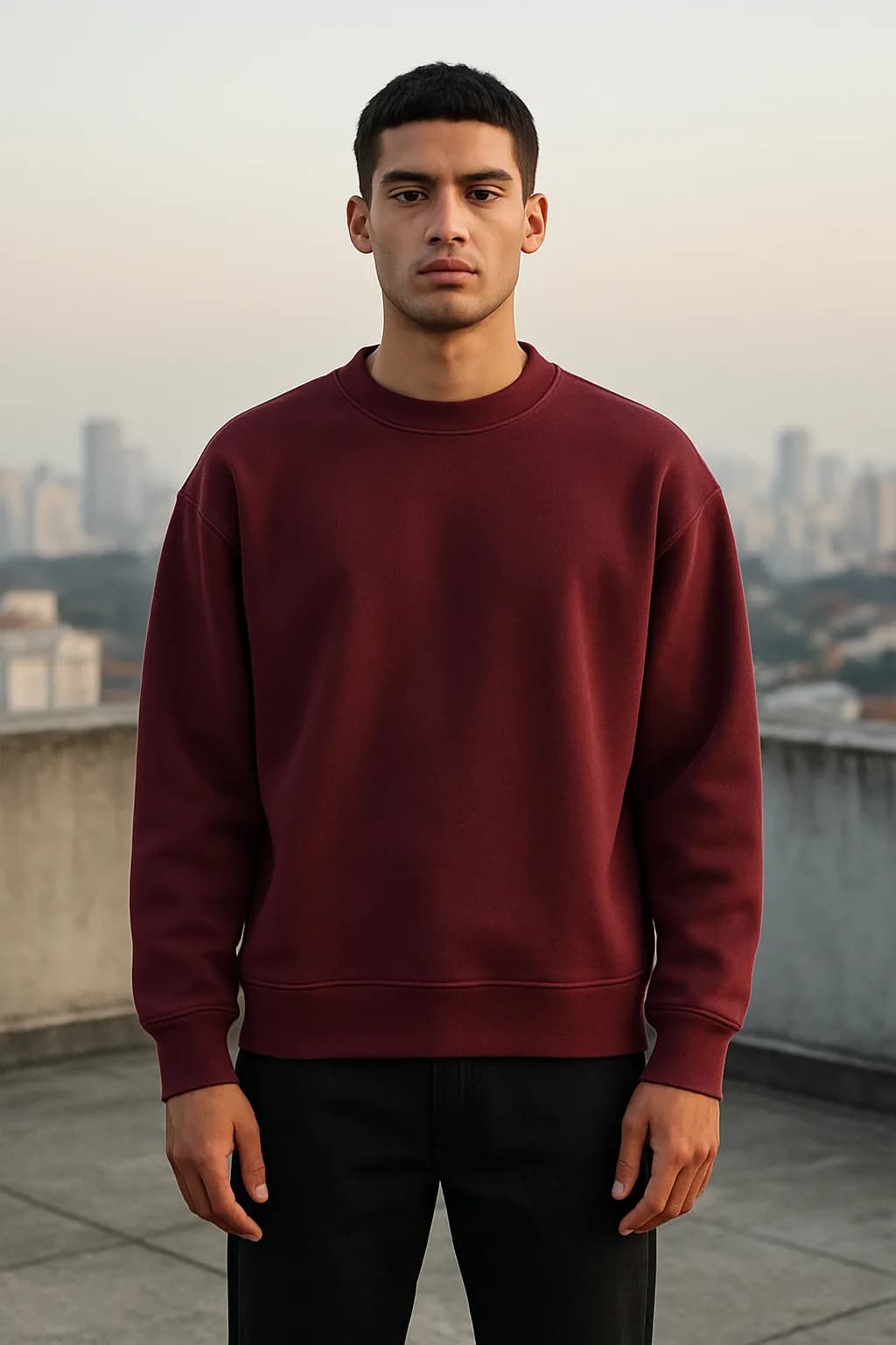 Boxy Fit Contrast Panel heavyweight sweatshirt from the Heavyweight Clothing edit.