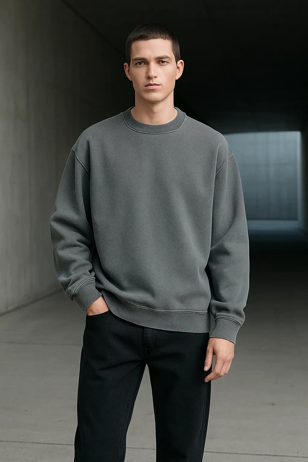 Oversized Washed heavyweight sweatshirt from the Heavyweight Clothing edit.