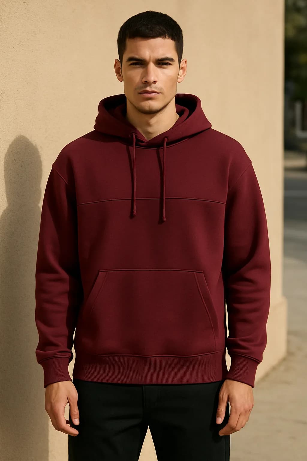 Boxy Fit Contrast Panel hoodie from the Hoodies & Sweatshirts edit.