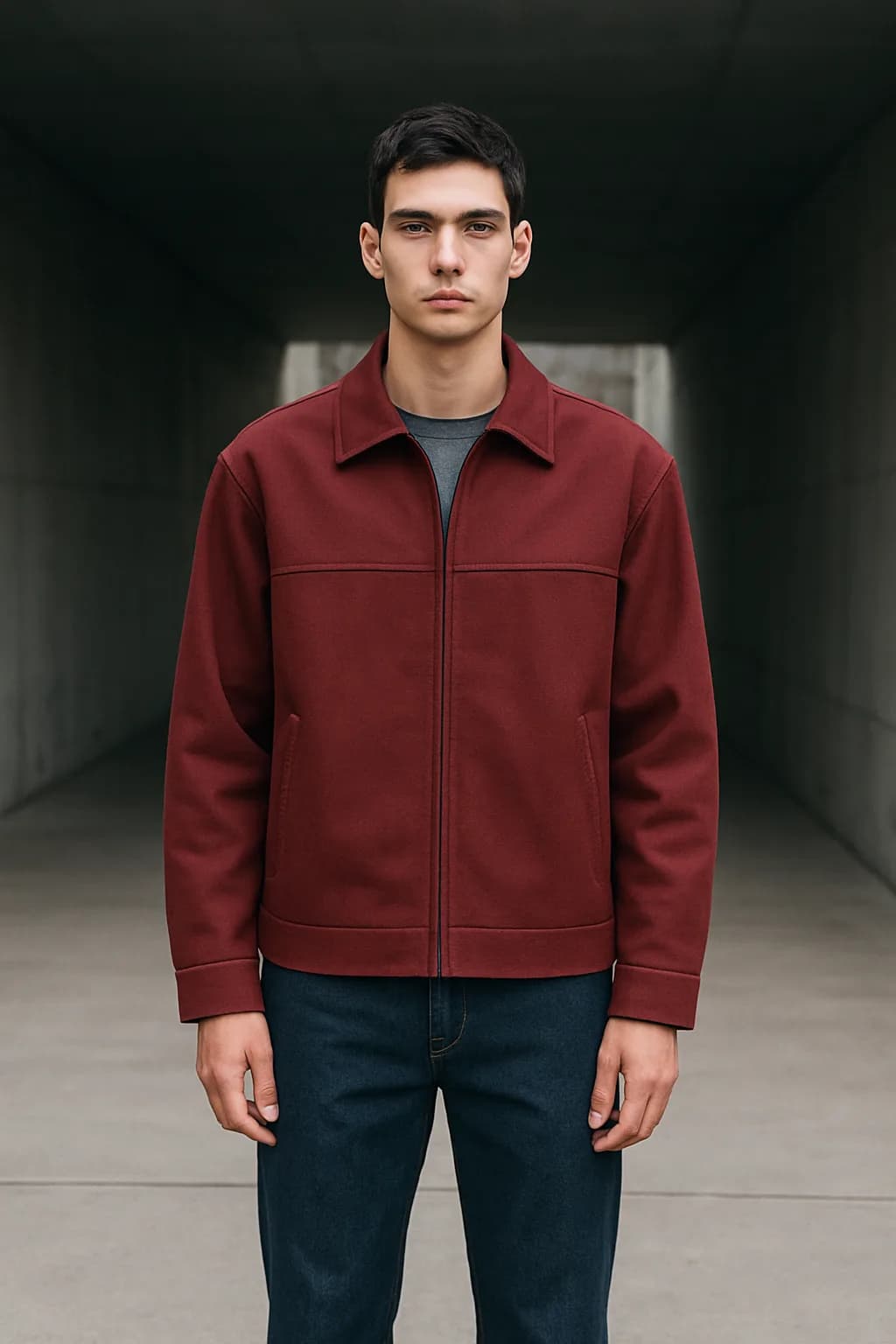 Boxy Fit Contrast Panel jacket from the Jackets & Coats edit.