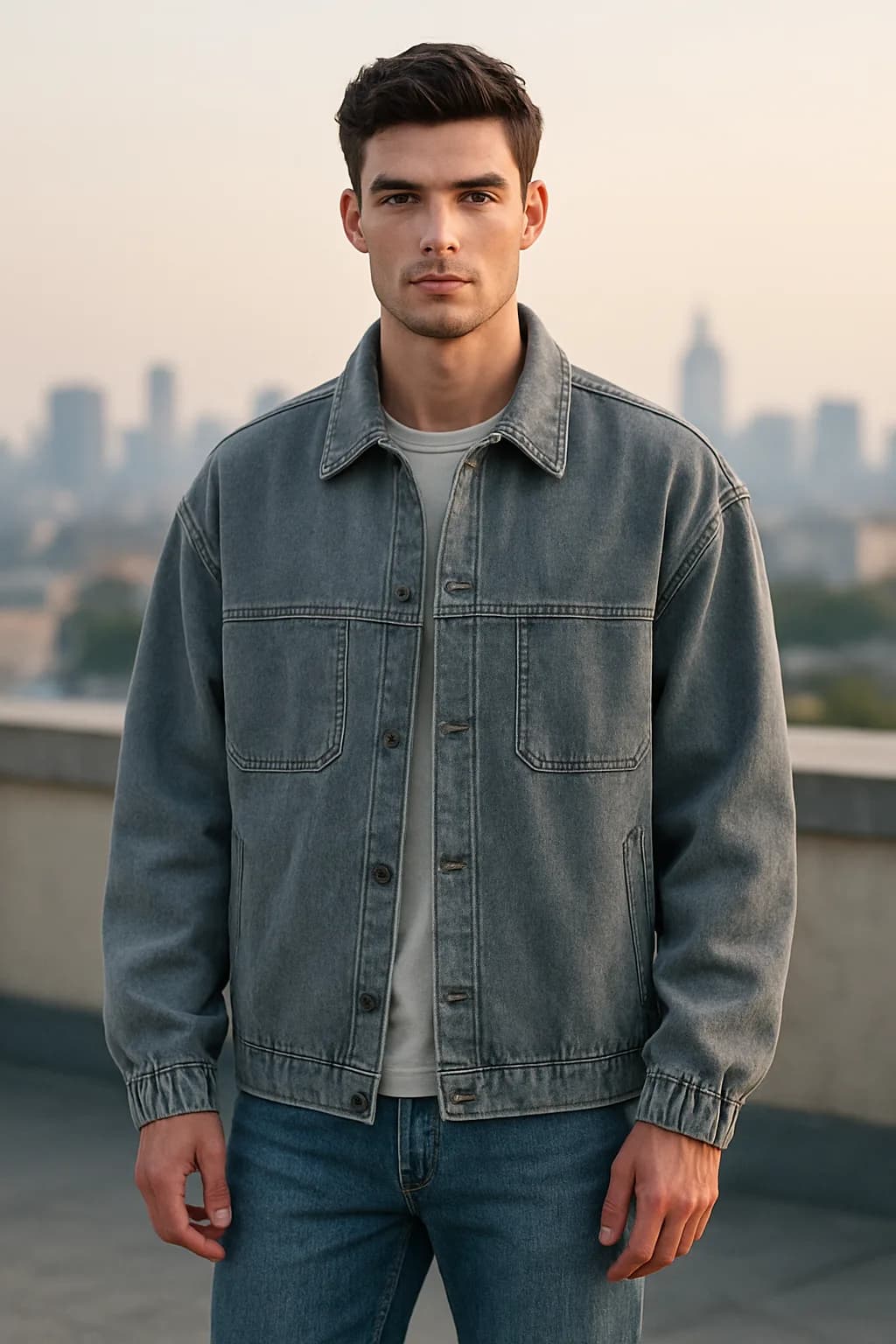 Oversized Washed jacket from the Jackets & Coats edit.