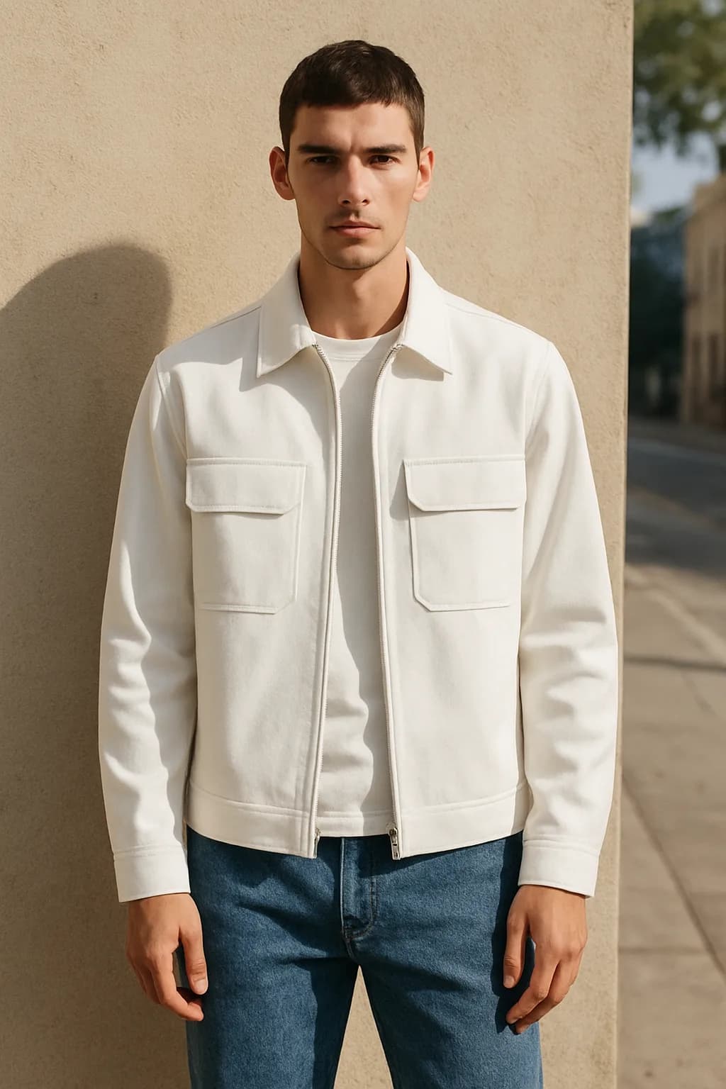 Regular Fit Graphic Print jacket from the Jackets & Coats edit.
