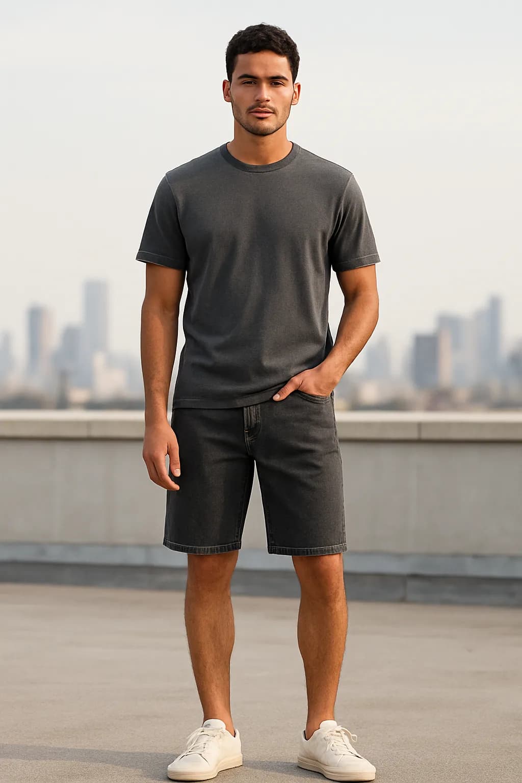 Regular Fit Contrast Stitch jort from the Jorts edit.