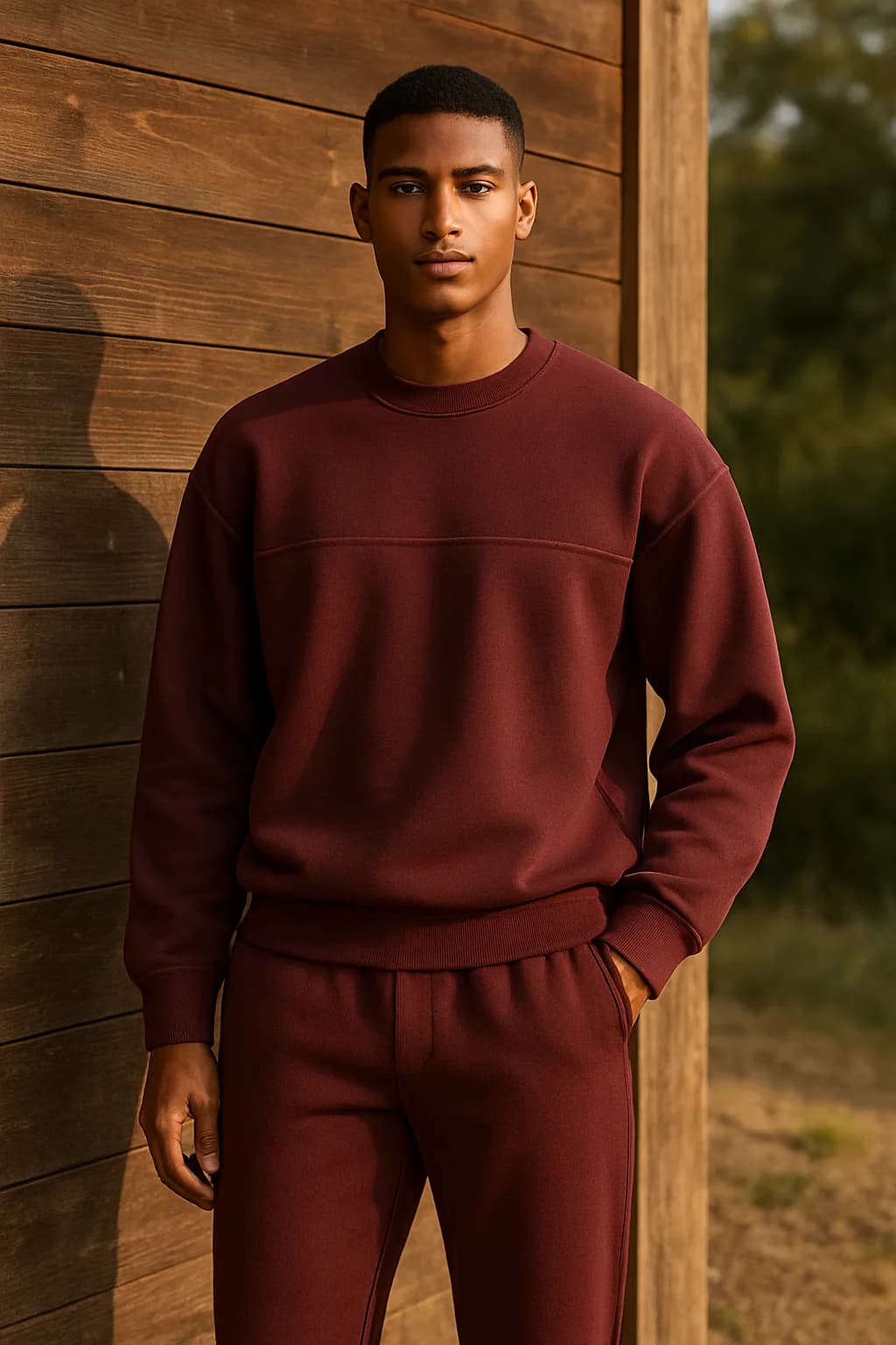 Boxy Fit Contrast Panel loungewear set from the Loungewear edit.