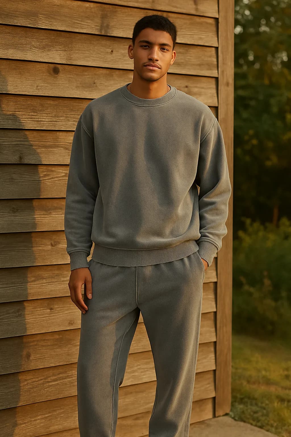 Oversized Washed loungewear set from the Loungewear edit.