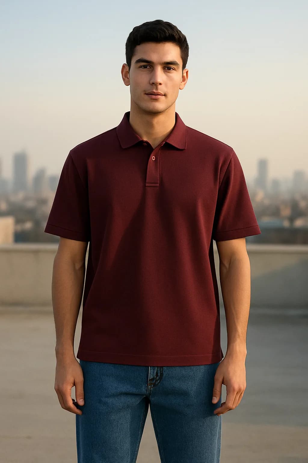 Boxy Fit Contrast Panel polo shirt from the Polos edit.