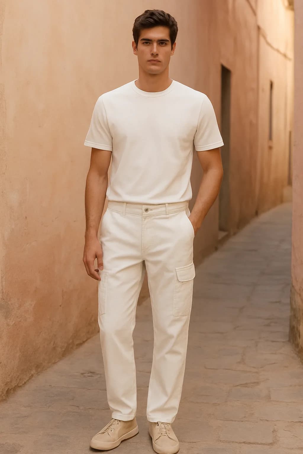 Regular Fit Washed cargo trouser from the Trousers & Cargos edit.