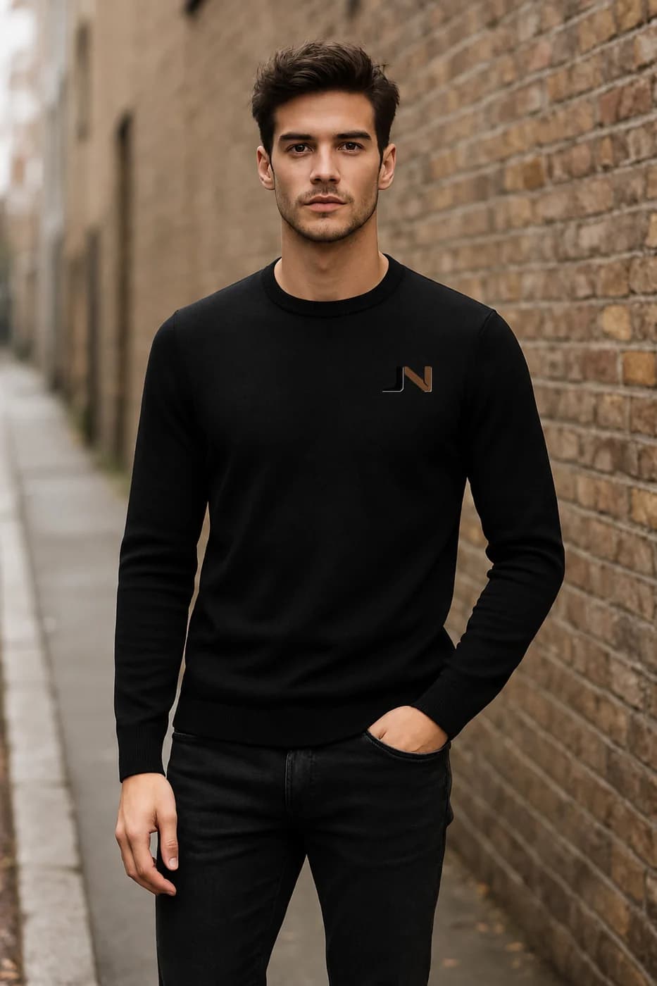Oversized Washed knitted jumper from the Knitwear edit.